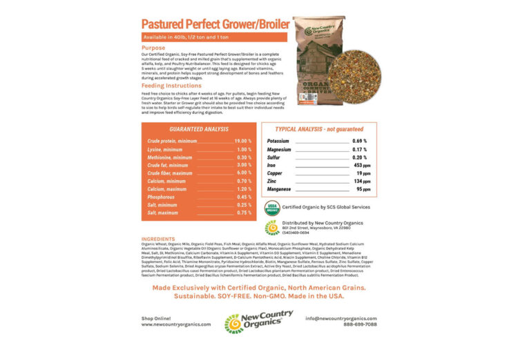 New Country Organics Grower Feed (5 Weeks+) - Image 3