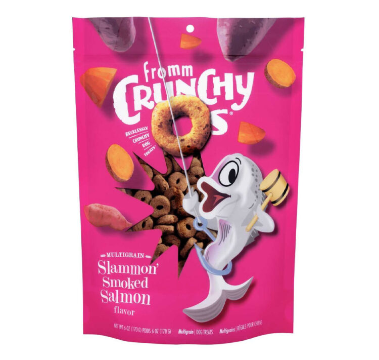 Fromm Crunchy O's Slammon' Smoked Salmon Dog Treats